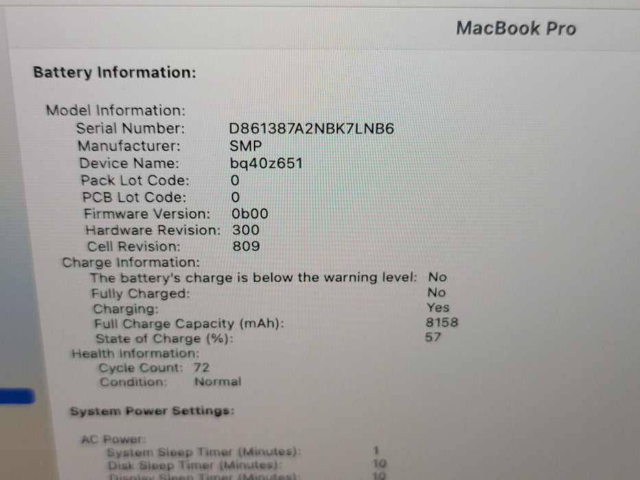 Apple Macbook Pro 2019 16" 6-Core i7-9750H @ 2.6GHz 16GB RAM 500GB SSD GPU (