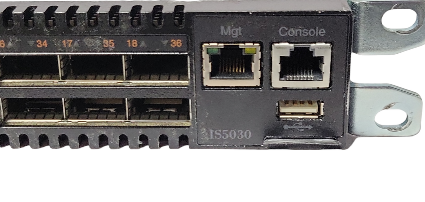 MELLANOX IS5031 36-Port QSFP InfiniBand Ethernet Network Switch 1x RJ45 Q_