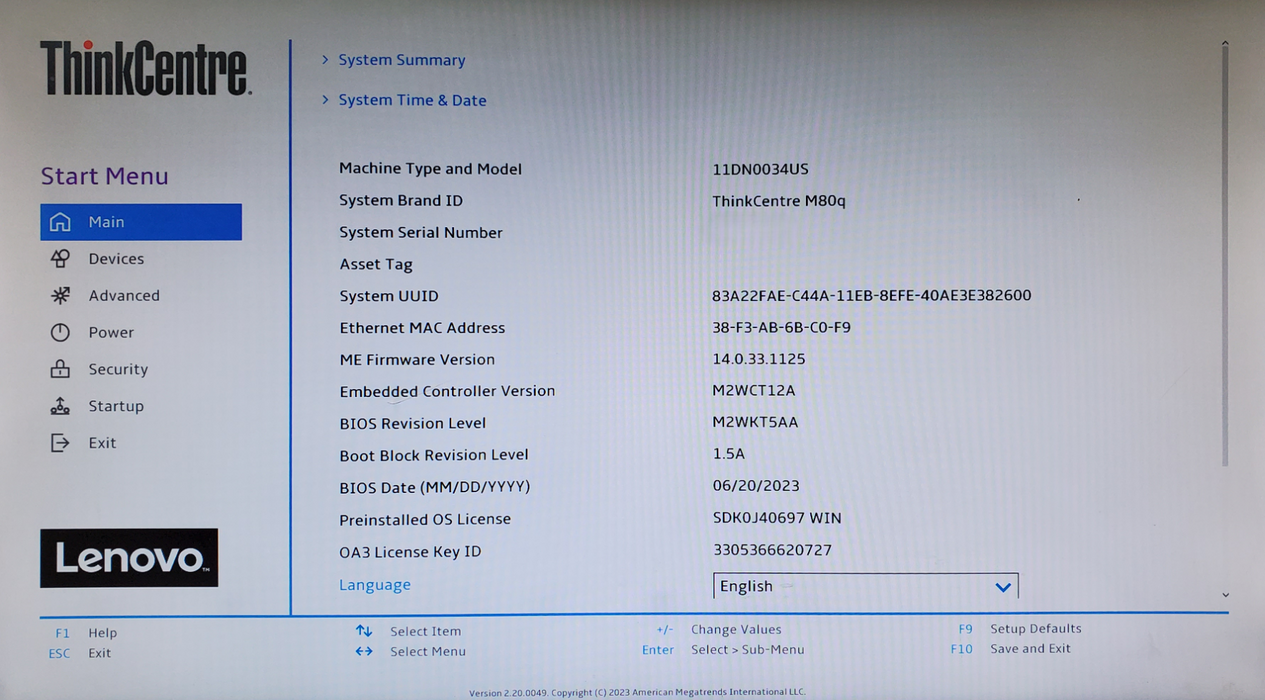 Lenovo ThinkCentre M80q | Intel Core i5-10500T, 16GB DDR4, 256GB NVMe