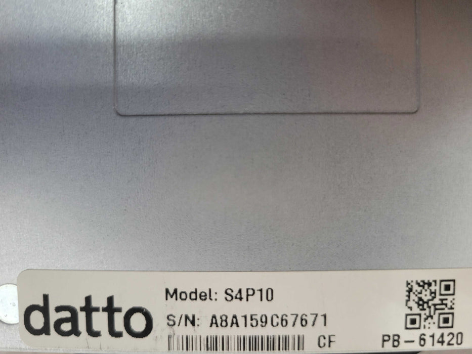 Datto S4P10 1U, Xeon D-2143IT 2.20GHz, 48GB DDR4, 58GB M.2 + 240GB SSD _