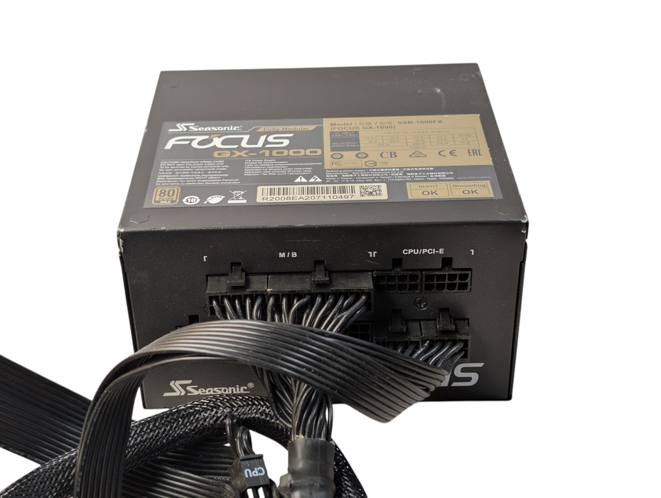 Seasonic Focus GX-1000 Fully Modular 1000W Power Supply PSU SSR-1000FX -