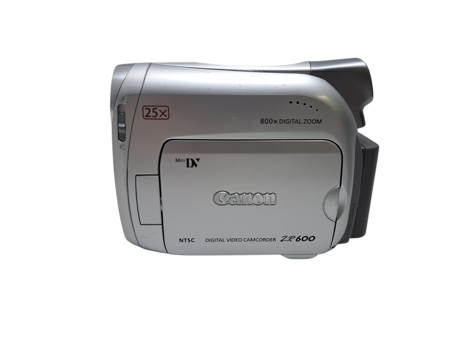 Canon ZR600 Mini DV Digital CamCorder Video Camera w/ Bag, Charger & Remote )