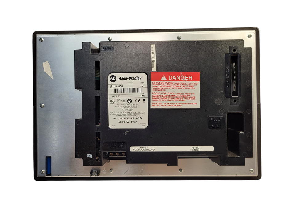 Allen Bradley 2711-K10G9X Panel View 1000  $