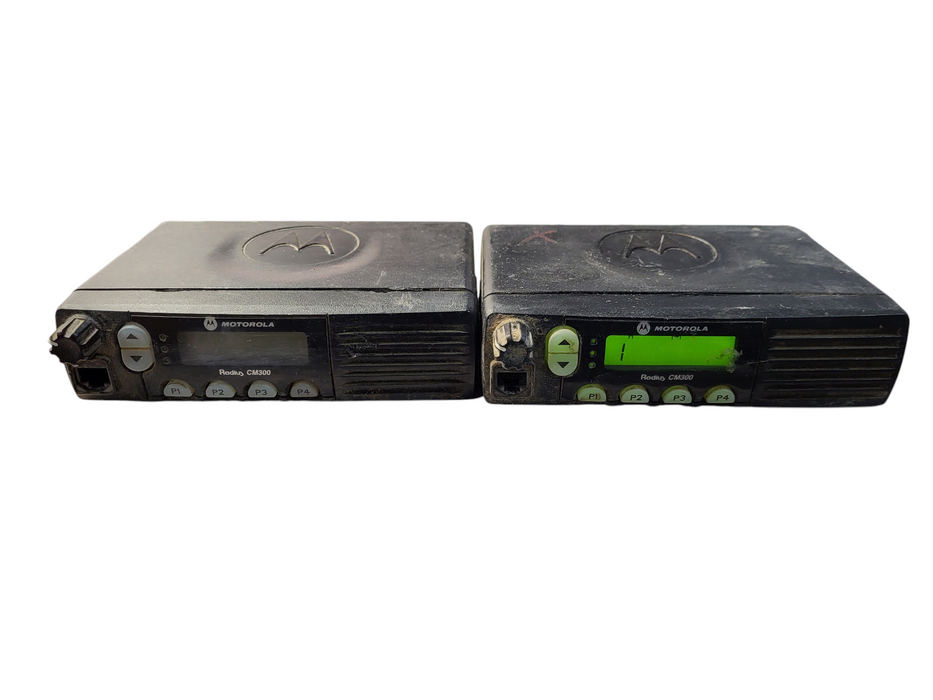 Lot of 2x Motorola Radius CM300 Mobile Radio AAM50KNF9AA1AN READ $