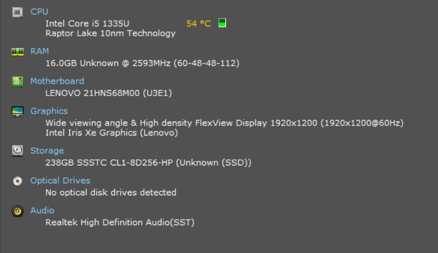 Lenovo ThinkPad X1 Carbon Gen 11 TOUCH, i5-1335U, 16GB DDR4, 256GB NVMe  Lap200