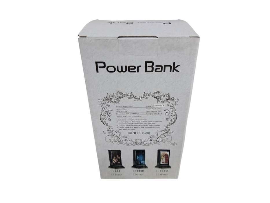 Power Bank 15600Mah [O: 5V/2A | Black]