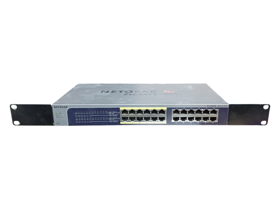 Netgear JGS524PE V1 ProSAFE Plus 24-Port Gigabit Switch with 12 PoE Ports