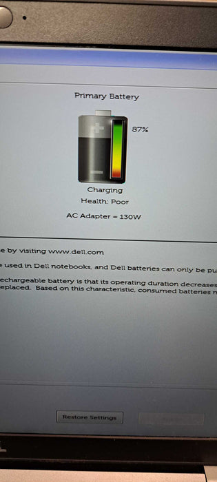 Latitude 5411 i5-10400H CPU| 16GB RAM|256GB NVMe|MX 250 2GB GPU|W/ AC|