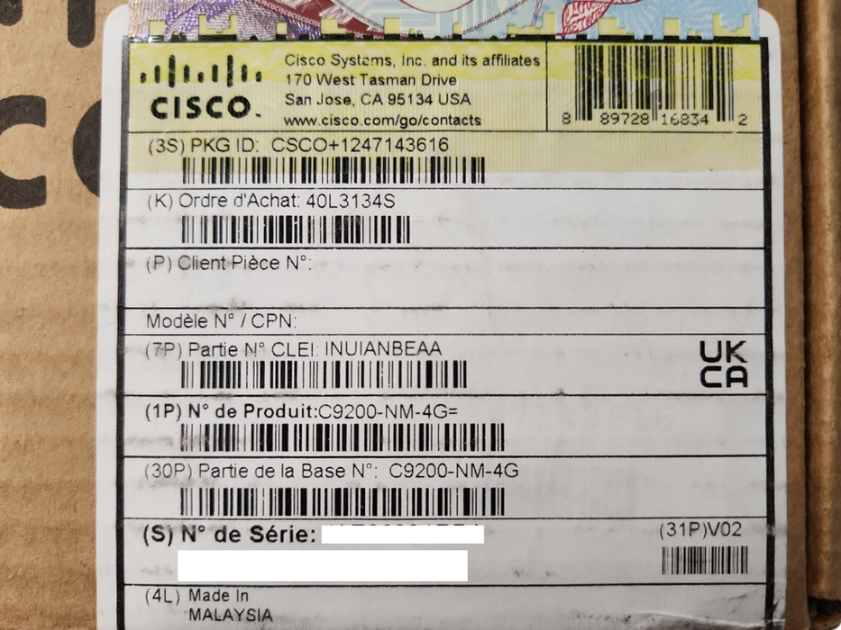 *NEW SEALED* Cisco Catalyst 9200 4 x 1GE Network Module, C9200-NM-4G