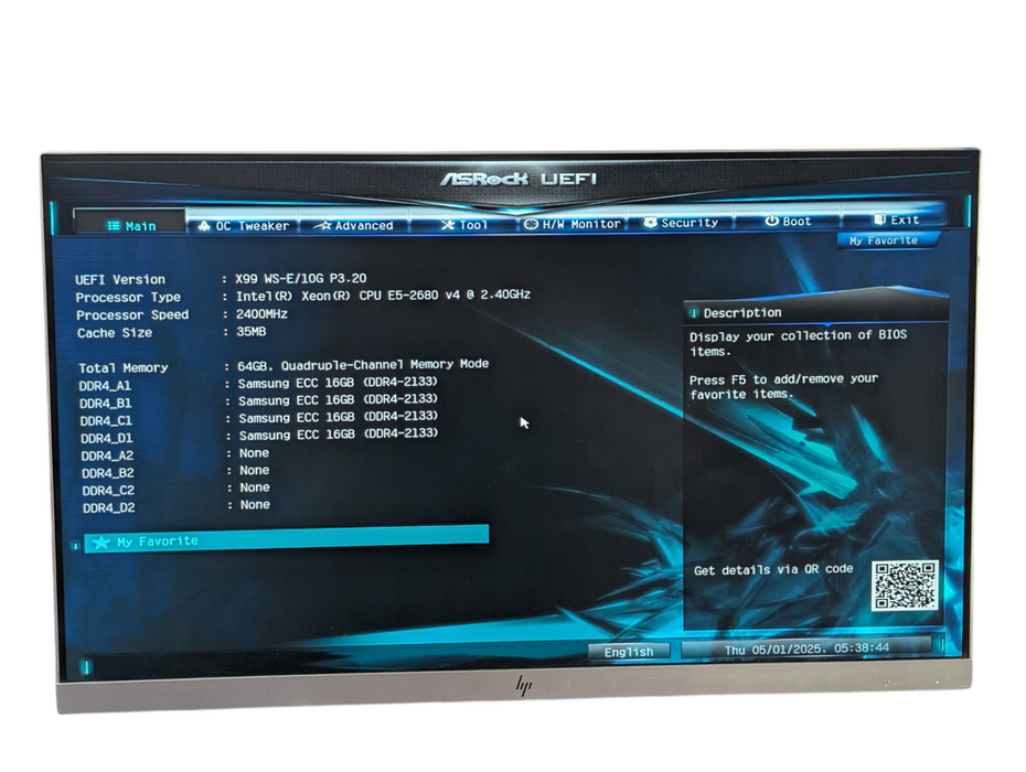 ASRock X99 WS-E/10G Intel Xeon E5-2680 v4 64GB RAM Combo  -