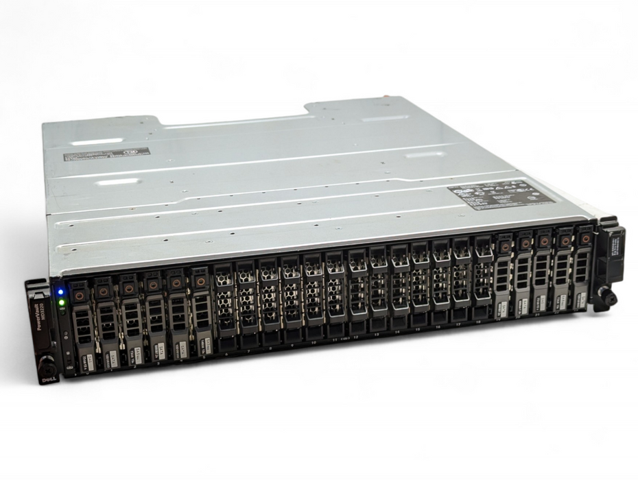 DELL PowerVault MD3220 Storage Array 24 2.5 inch bays 2 MD32 SAS Controllers  -