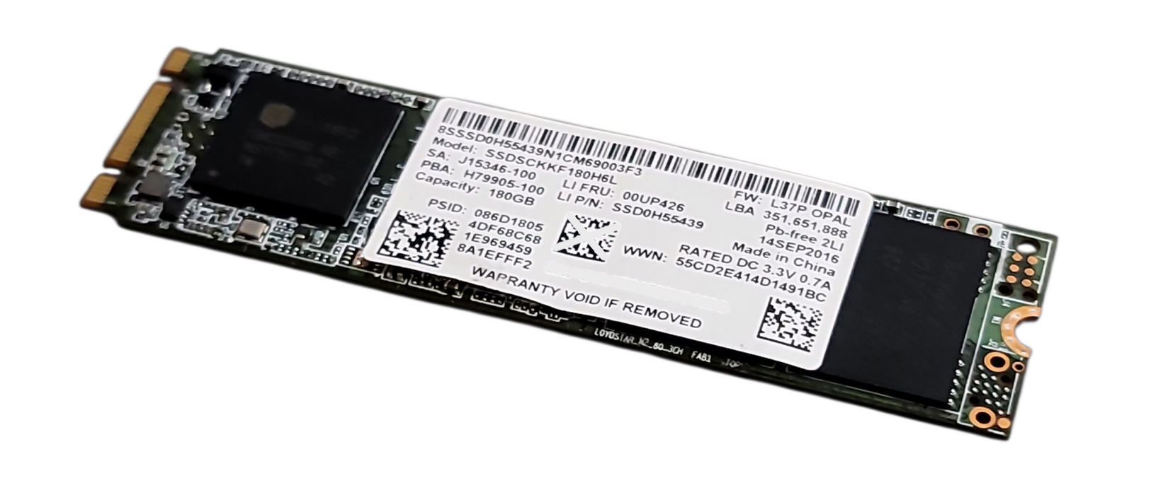 180GB m.2 SATA 2280 Intel SSD - Assorted models Q+