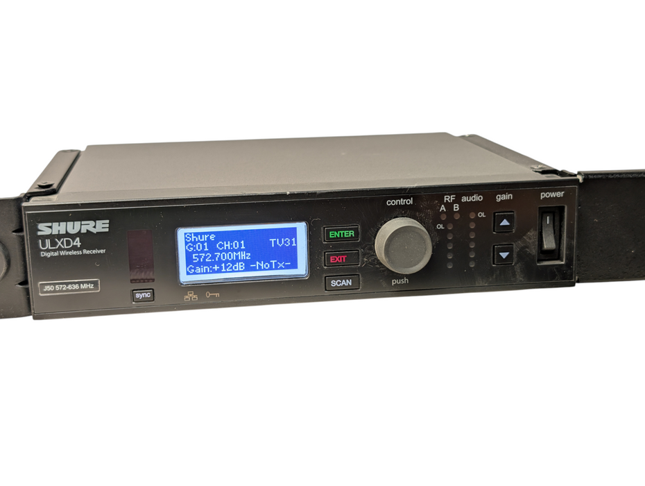 SHURE ULXD4 Digital Wireless Receiver J50 572-636 Mhz  -