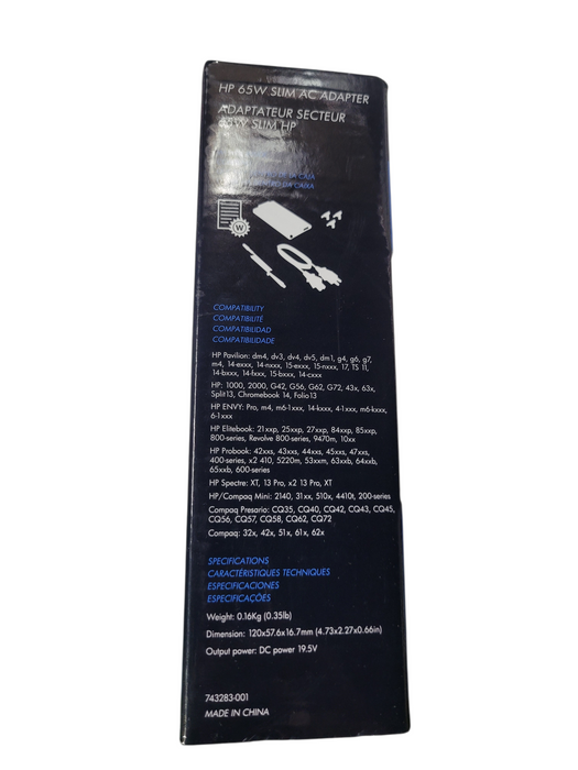 HP 65W Slim AC Adapter