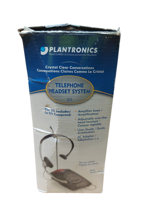 Plantronics S11 Telephone Headset System with Over-the-Head Headset