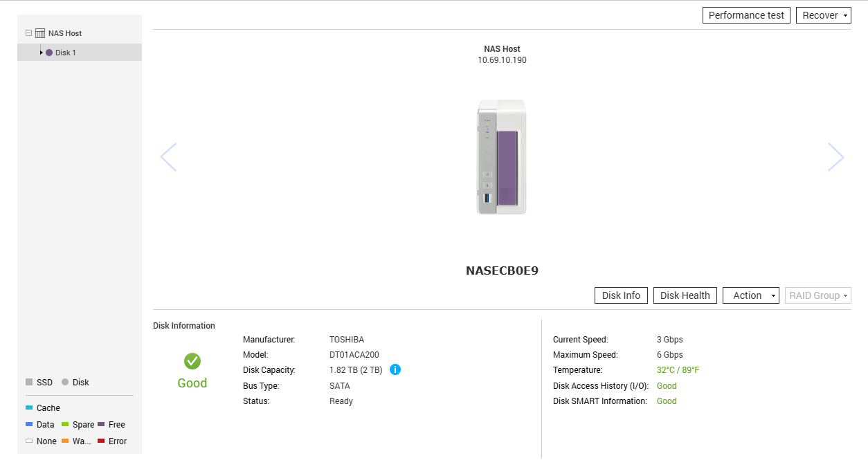 QNAP TS-131 1-Bay NAS w/ 2TB HDD