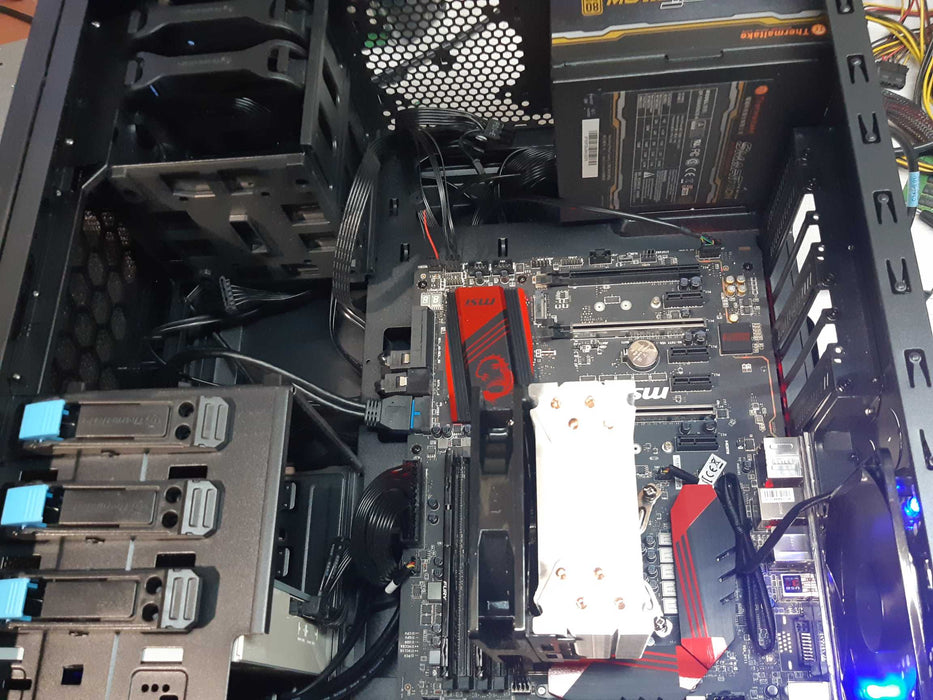 ThermalTake Custom Gaming Desktop msiZ170A i5-6600k 3.5GHz 32GB DDR4 NO HDD
