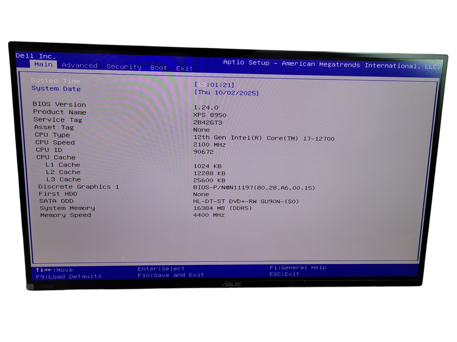 Dell XPS 8950 - Core i7-12700 16GB DDR5 NO HDD Wi-Fi %