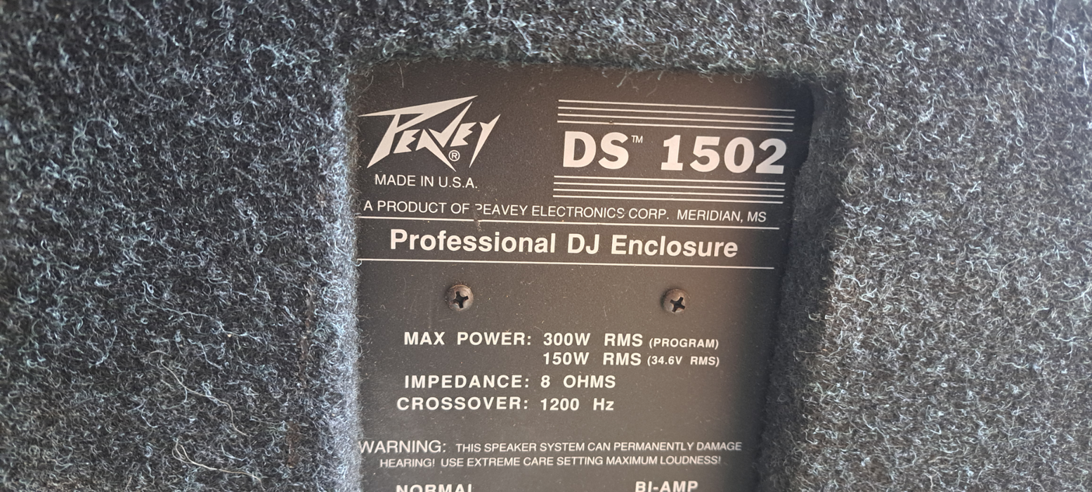 Peavey DS 1502 Two-Way Full-Range Enclosure