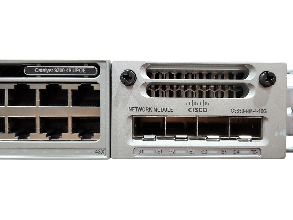 Cisco C9300-48U-A Catalyst 9300 48-port UPOE Switch w/ C3850-NM-4-10G