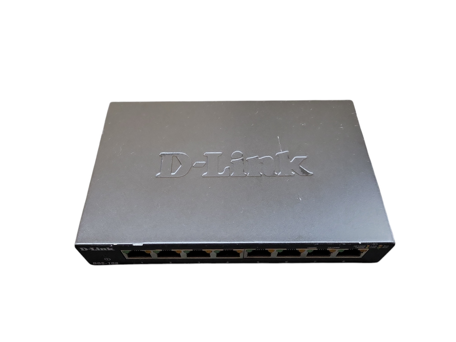 D-Link 8-port Gigabit Metal Desktop Switch DGS-108 !