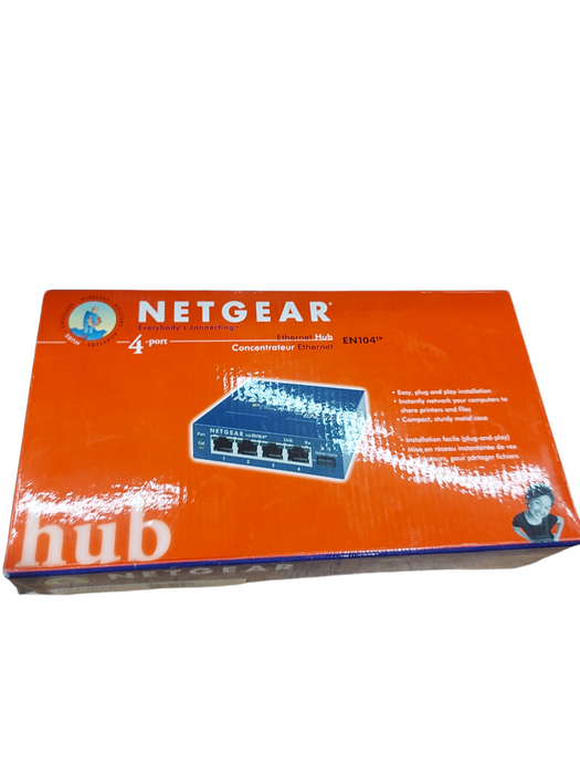 Netgear EN104 TP UK 4 Port Ethernet Network Hub
