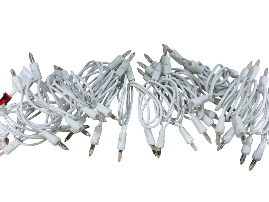 Holiday Time 100 Miniature Light Set, Clear Bulbs w/ White Wire
