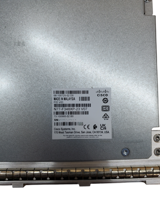 Cisco Nexus 7700 N77-F348XP-23 48-Port Fiber 1/10G SFP/SFP+ Ethernet Module