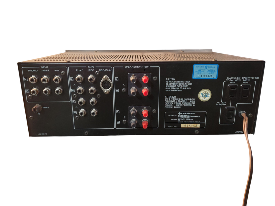 Kenwood KA-3500 Stereo Integrate Amplifier Read