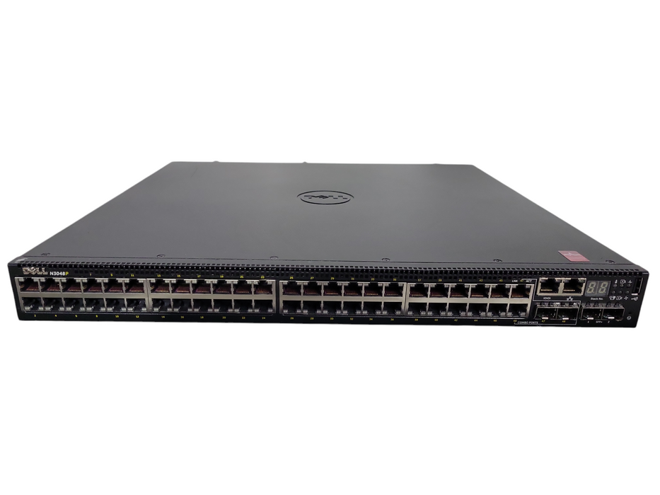 Dell Networking N3048P 48-Port PoE+ Network Switch w/ 2x 1100W PSU !