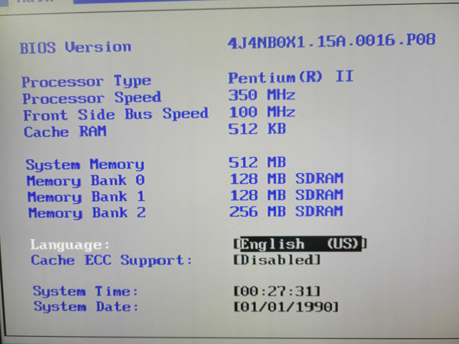 Vintage Gateway E-3200 Desktop Pentium II 512MB Ram NO HDD !