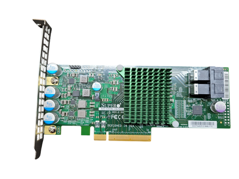 SuperMicro AOC-S3008L-L8E-NI22 12Gb/s Eight-Port SAS Internal RAID Adapter !