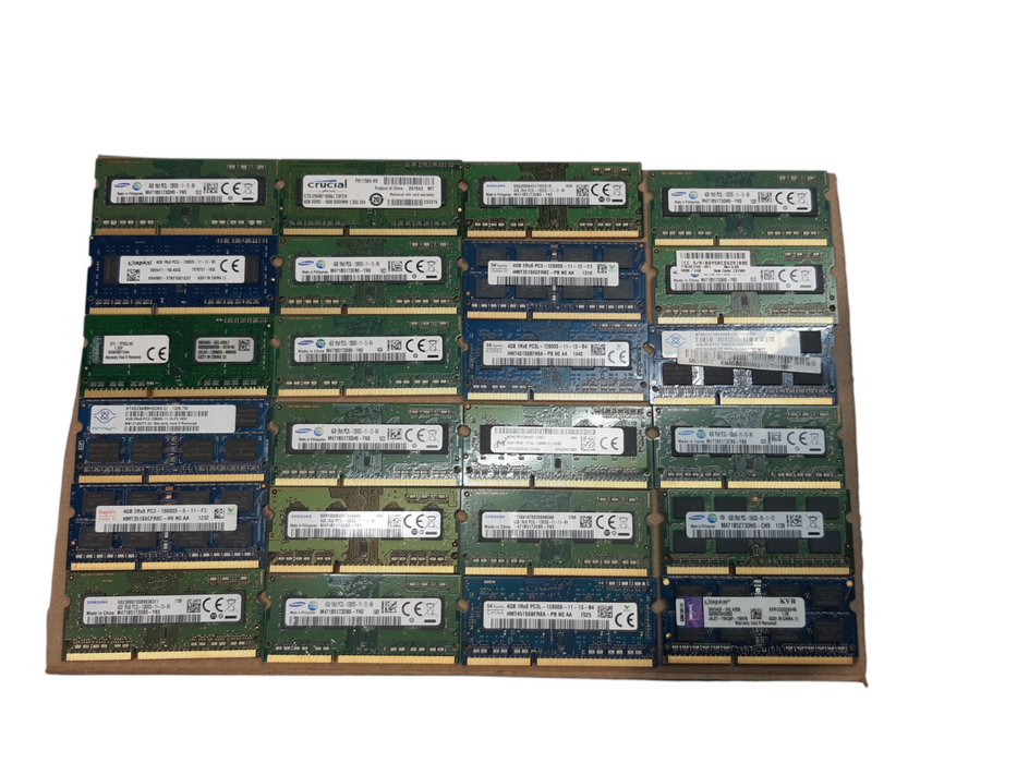 Lot of 72x - 4GB DDR3 SODIMM RAM