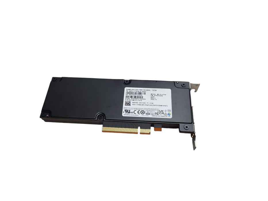 Samsung 1.6TB SSD PM1735 HHHL   MZ-PLJ1T60  MZPLJ1T6HBJR- PCIe SSD &