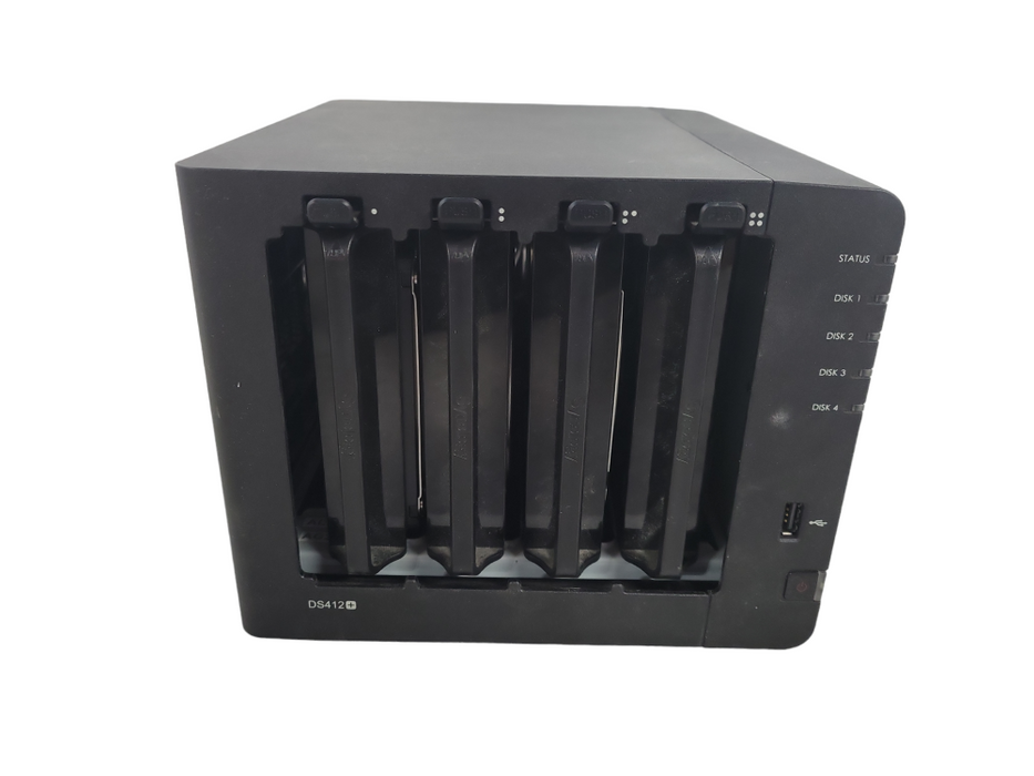 Synology DS412+ Disk Station 4-Bay Network Attached Storage 4x 2TB HDD !