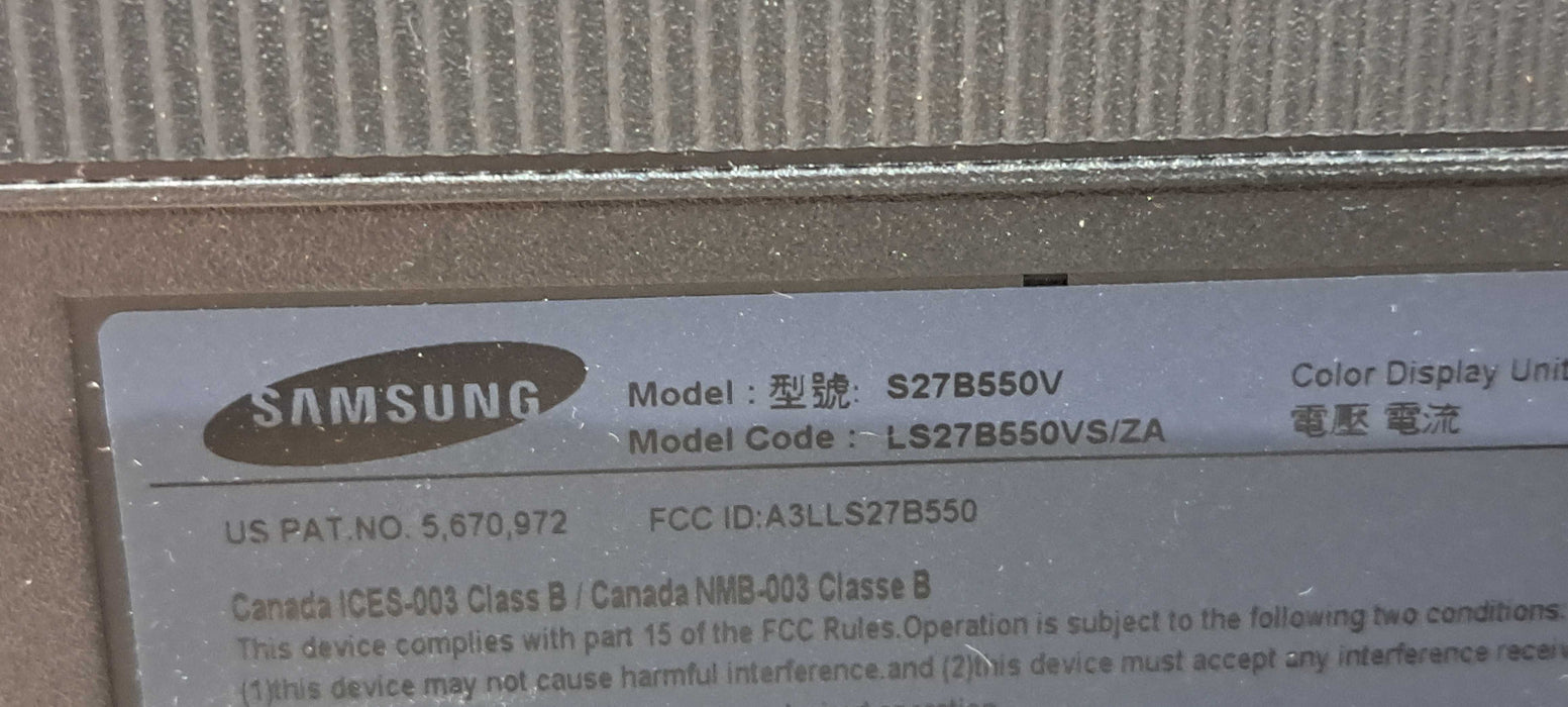 Samsung S27B550V 27" Full HD LED Monitor