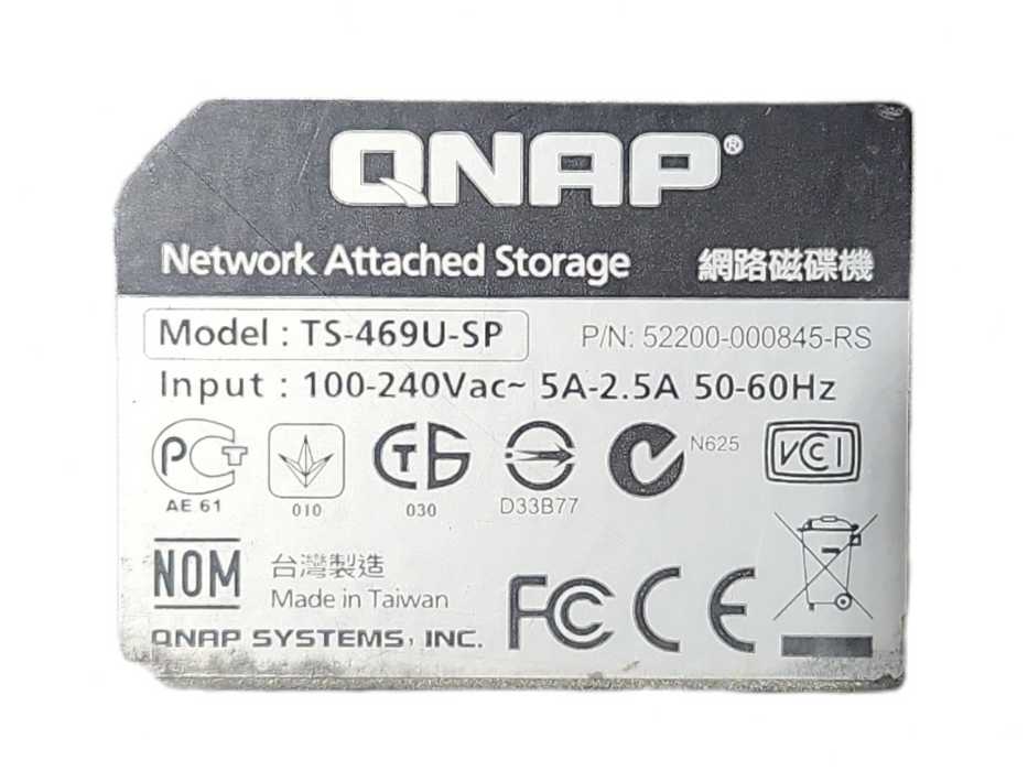 QNAP TS-469U-SP 4-Bays NAS Server w/ 4TB HDDs