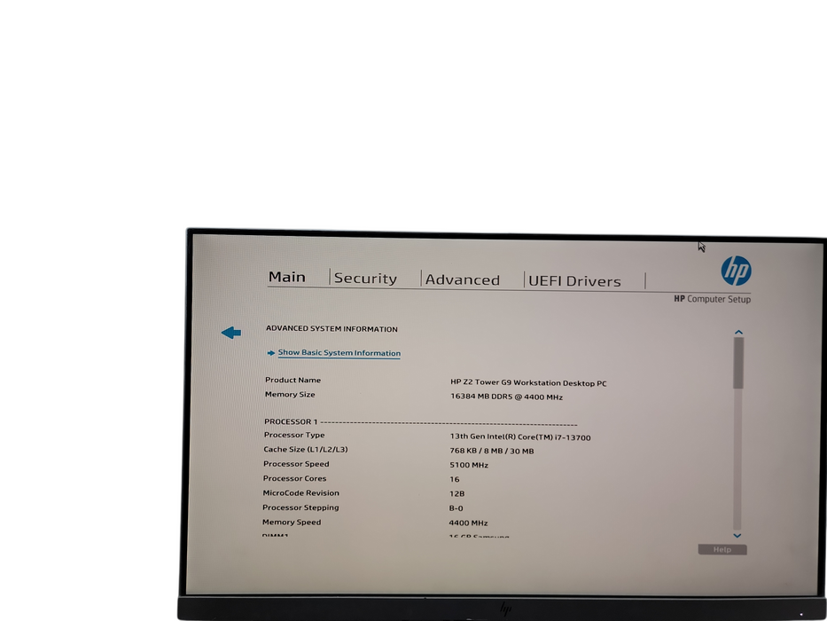 HP Z2 Tower G9 Workstation PC 13th Gen i7 - 13700 16GB DDR5 @ 4400 MHz θ