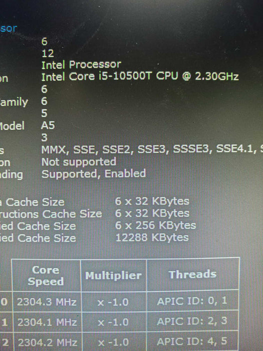Lenovo ThinkCentre M80q Intel Core i7-10700T 16GB RAM 256GB 1TB HDD wifi