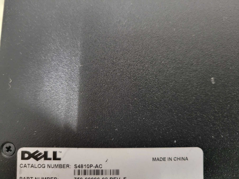 Dell Force10 S4810P-AC 10 Gigabit SFP+ Managed Switch 4x 40GB QSFP+, READ _