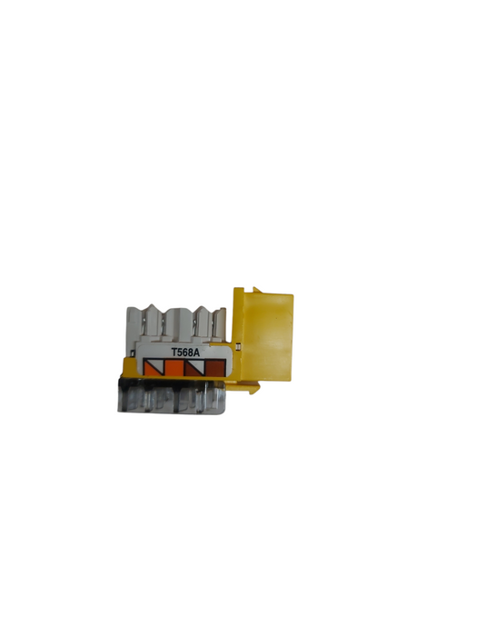 Lot 17x Hubbell HXJ6Y Cat6 RJ45 Keystone Jack Yellow T568A/B
