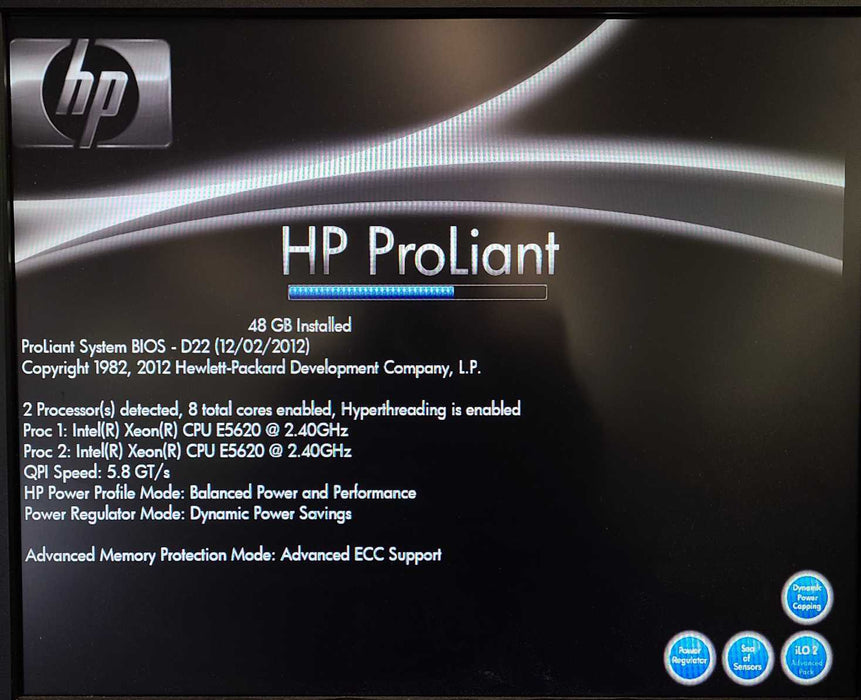 HP ProLiant ML350 G6, ,2x Xeon E5-5620 2.4GHz, 48GB RAM, No HDD, 2x PSU
