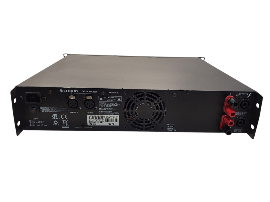 Crown XLS 202 2-Channel Professional Power Amplifier XLS202 $