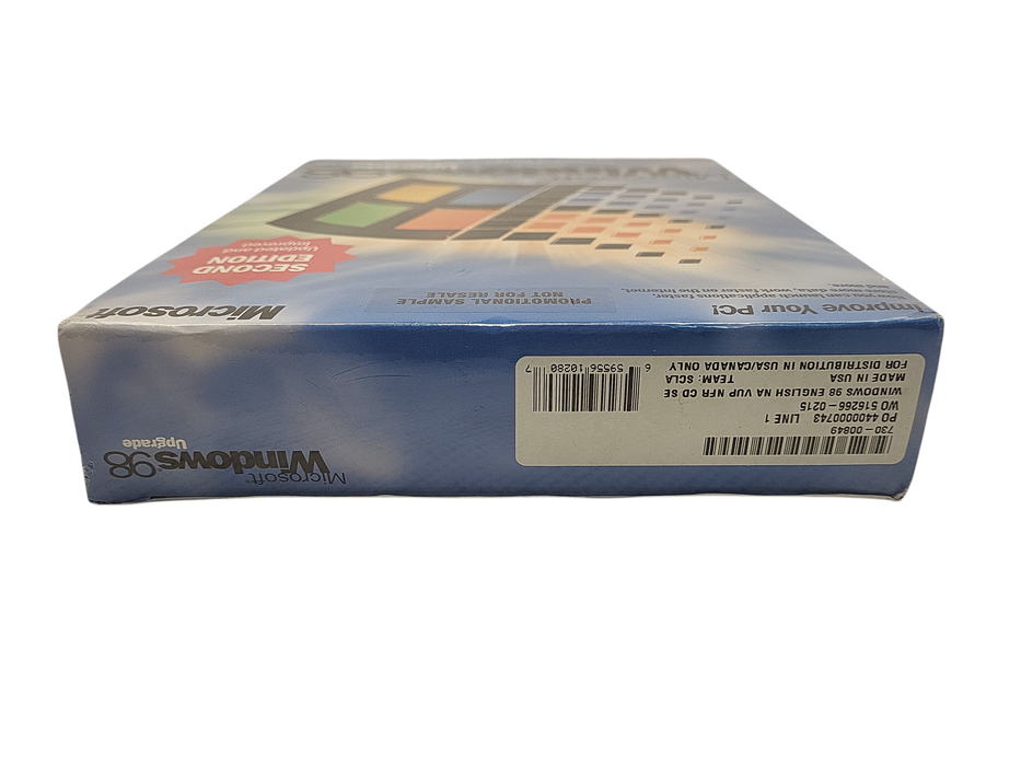 Microsoft Windows 98 OS Upgrade - New In Factory Sealed Box W/COA $