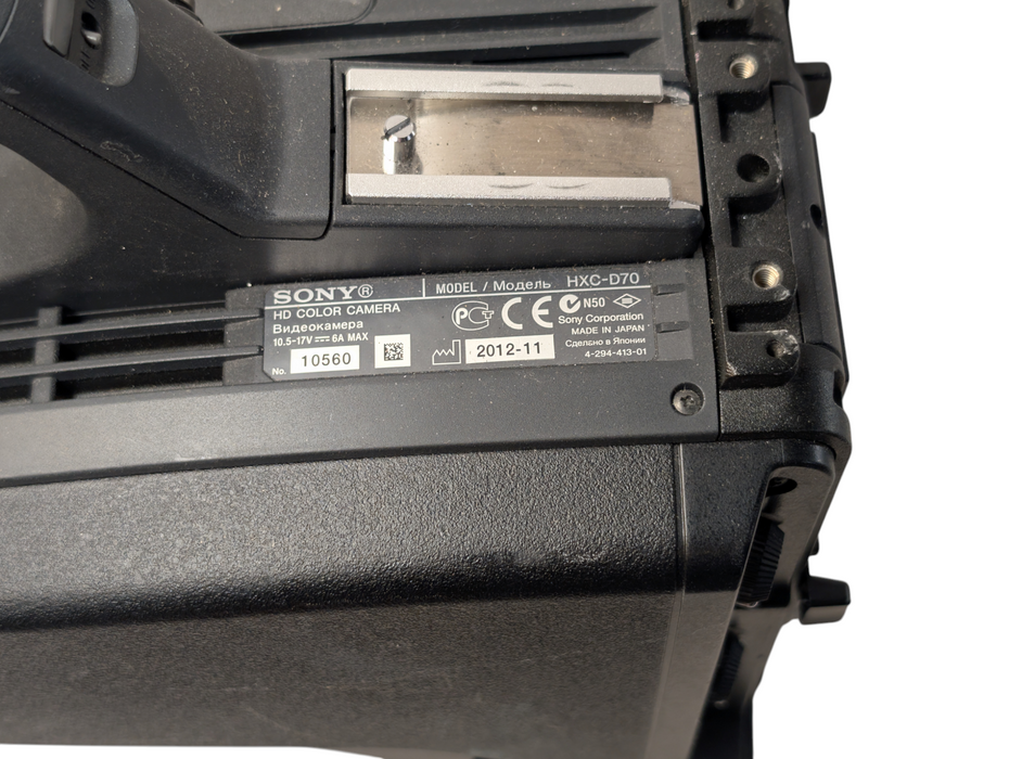 SONY EXMOR HD Color Camera HXC-D70 Please READ  -