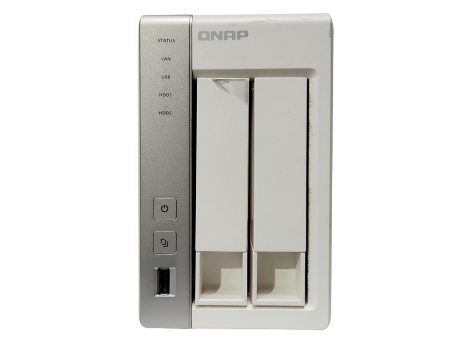 QNAP TS-220 2 Bay NAS with 2x 4TB HDDs, No PSU