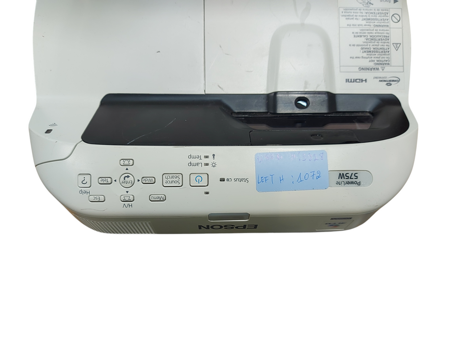EPSON POWERLITE 575W H603A 3LCD PROJECTOR WXGA | 1072 Hours Left