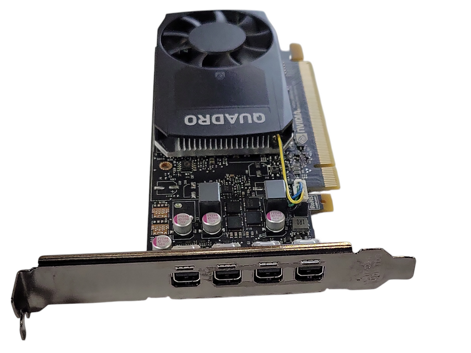 NVIDIA Quadro P1000 4GB GDDR5 4 x Mini DP Graphics Video, FH bracket _