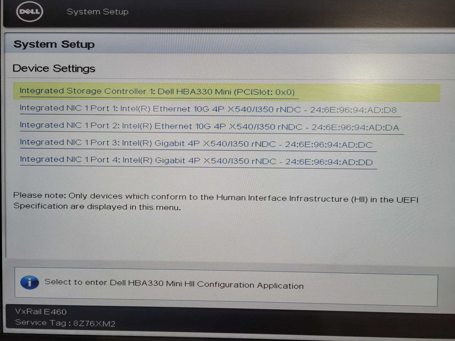 Dell VxRail E460 1U 10x 2.5" Xeon E5-2620 v4 @2.10GHz, 64GB DDR4, HBA330 Mini !