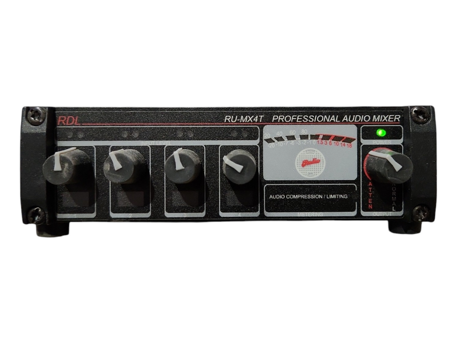 RDL RU-MX4T Professional Audio Mixer, READ